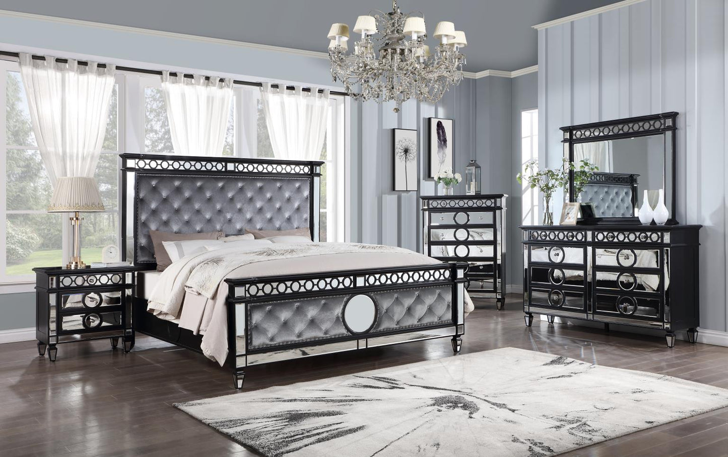 Harvey Mirrored Bedroom Collection