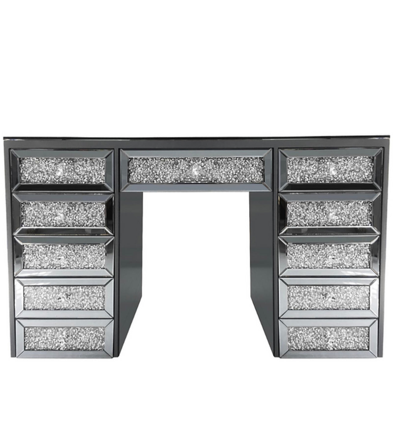 Abby Diamond Encrusted Mirrored Vanity