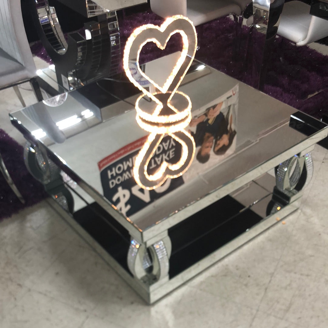 New Glam Mirrored Occasional Table