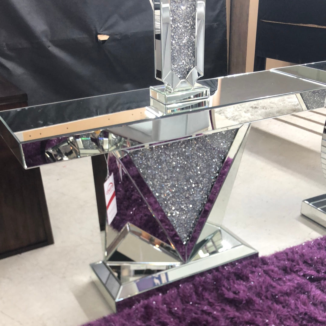 Glam Mirrored Console Table π