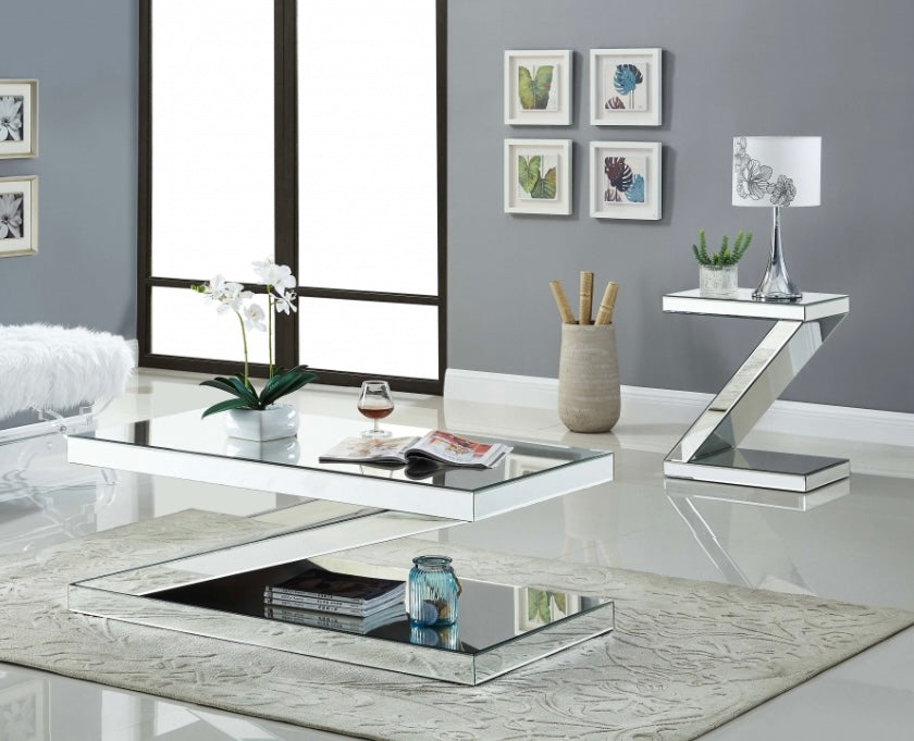 Z Mirrored Coffee Table