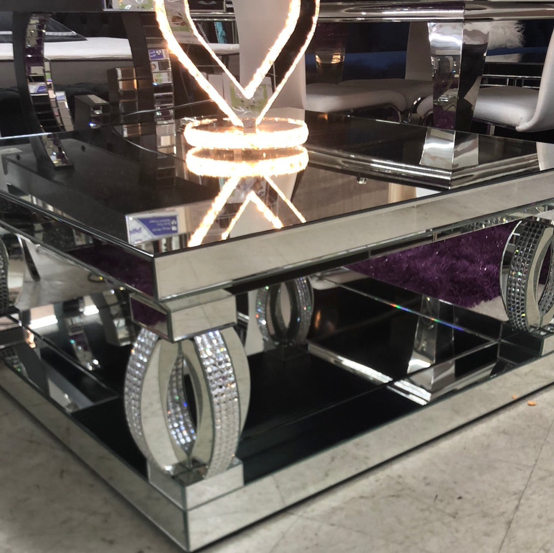 New Glam Mirrored Occasional Table