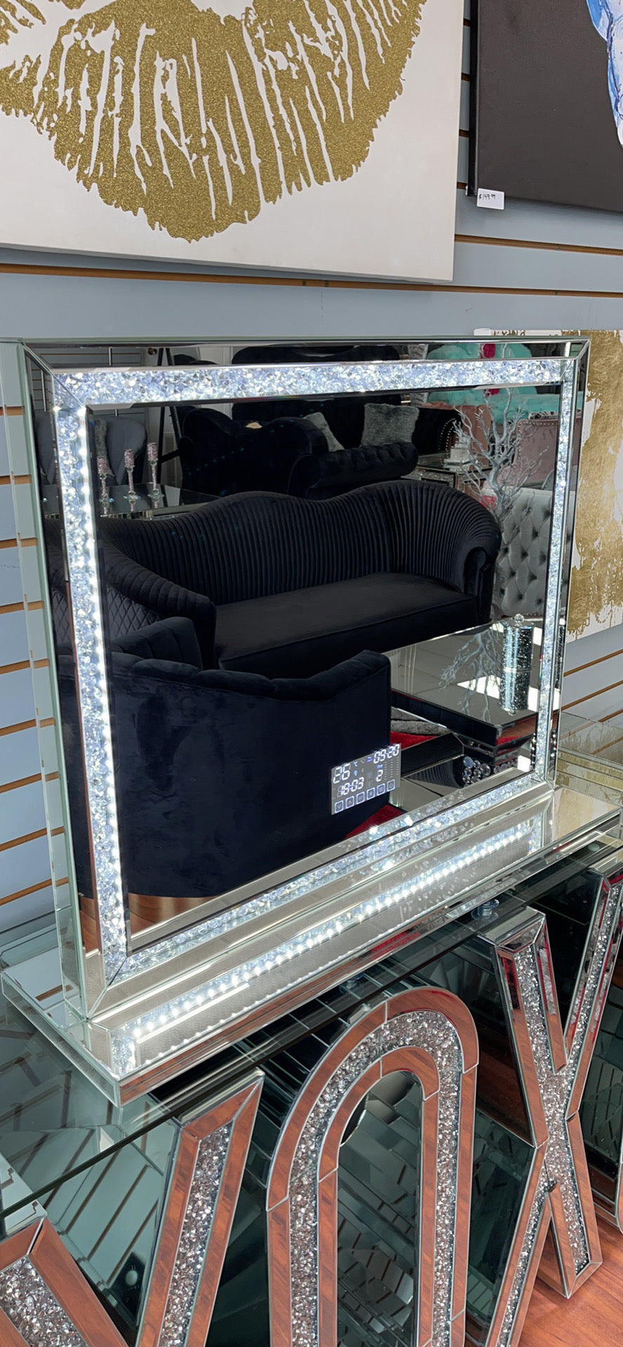 Bluetooth Vanity Mirror w/Crushed πs