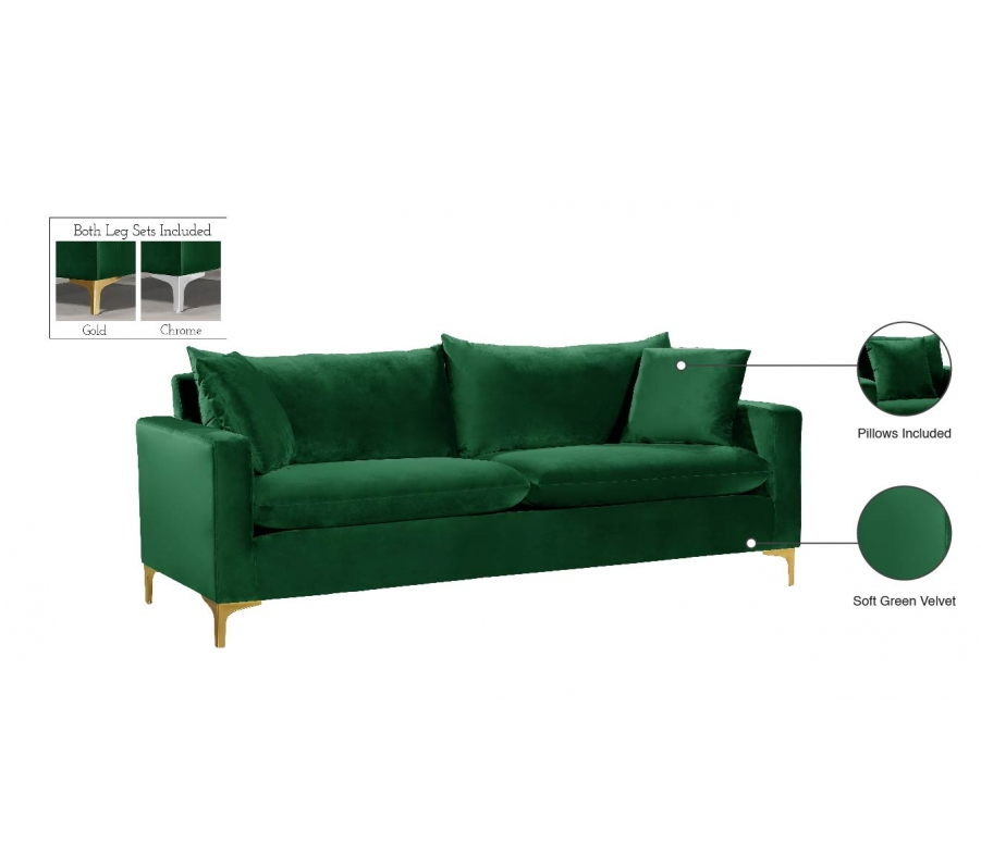Naomi Velvet Sofa
