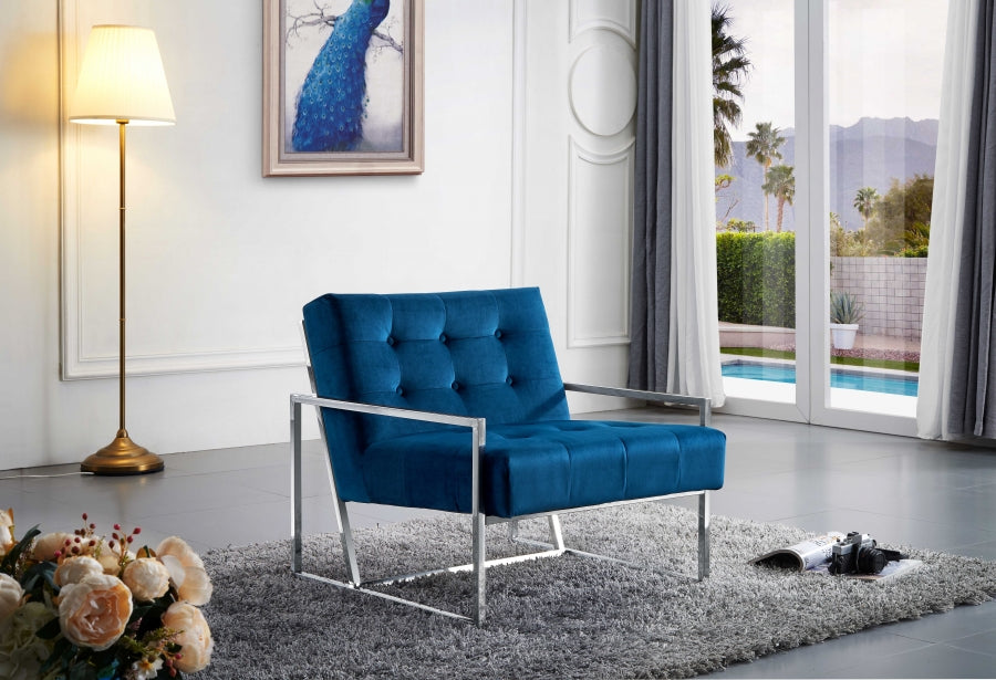Alexis Velvet Accent Chair