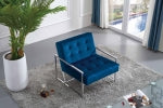 Alexis Velvet Accent Chair