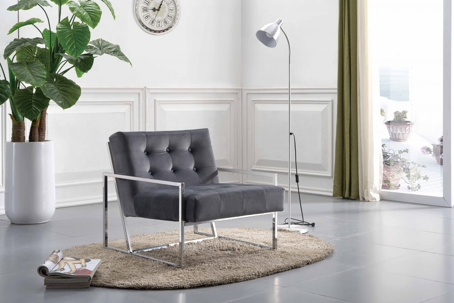 Alexis Velvet Accent Chair