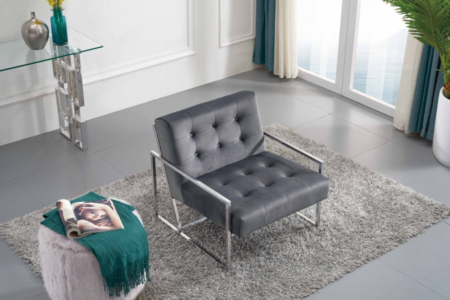 Alexis Velvet Accent Chair