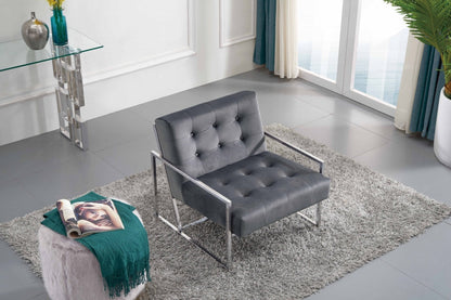 Alexis Velvet Accent Chair