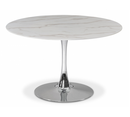 Tulip 48 Dining Table With Chrome Base