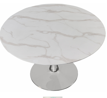 Tulip 48 Dining Table With Chrome Base