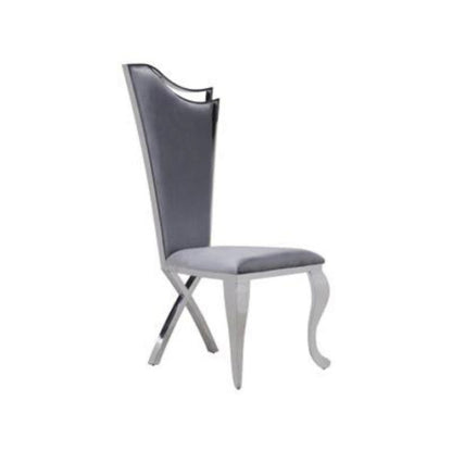 Phoenix Gray & Chrome Dining Chairs