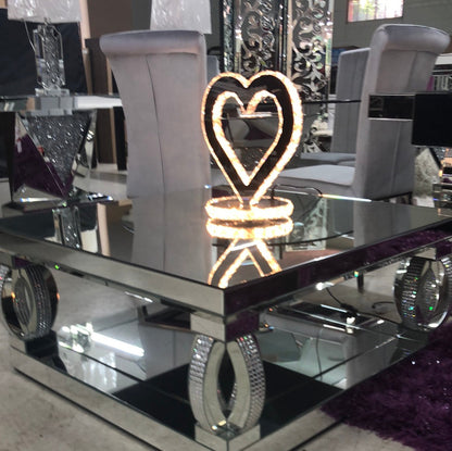 New Glam Mirrored Occasional Table