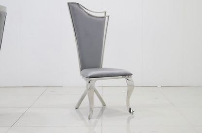 Phoenix Gray & Chrome Dining Chairs