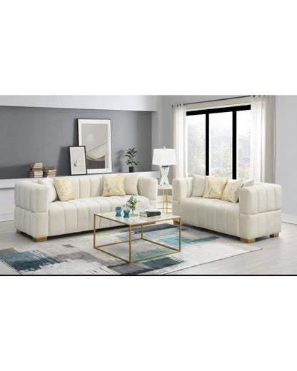 Deanna Velvet Sofa & Loveseat