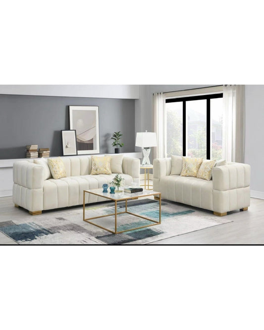 Deanna Velvet Sofa & Loveseat