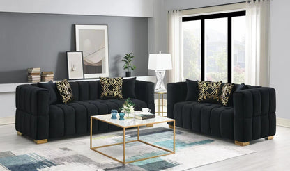 Deanna Velvet Sofa & Loveseat