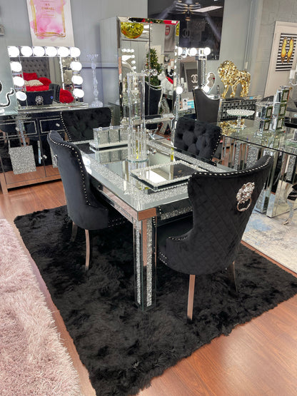Hollywood Rec. Mirrored Dining Table