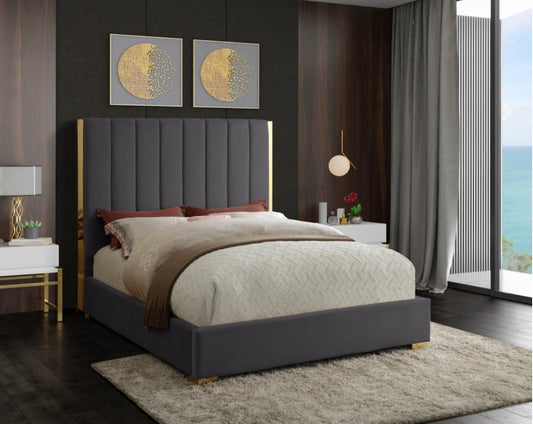 Full Becca Velvet Platform Bed