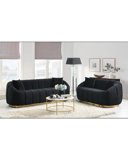 Gwen Velvet Sofa & Loveseat