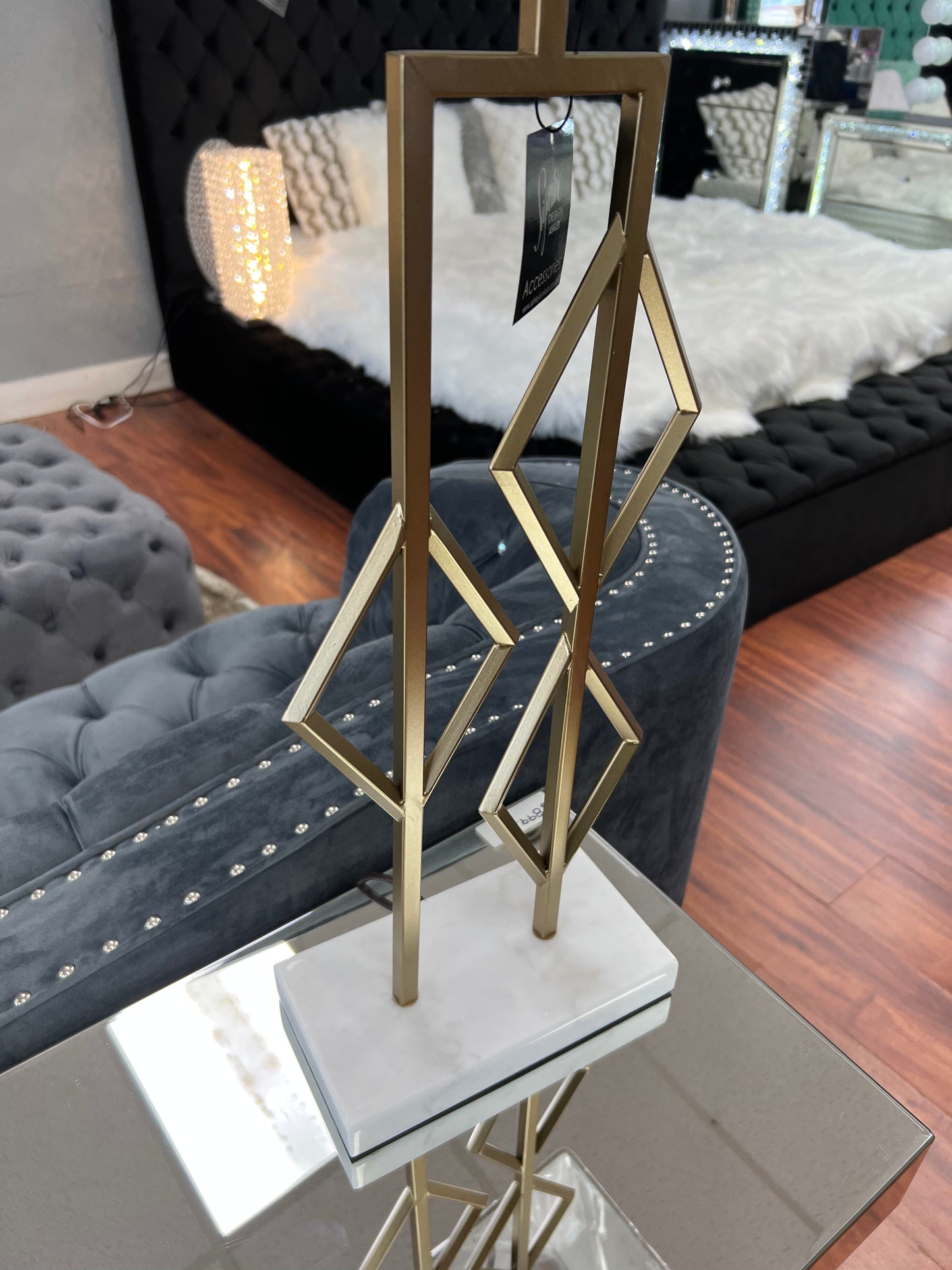Gold & Marble Lamp