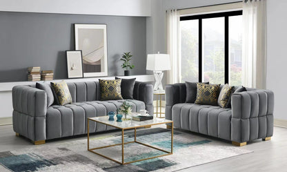 Deanna Velvet Sofa & Loveseat