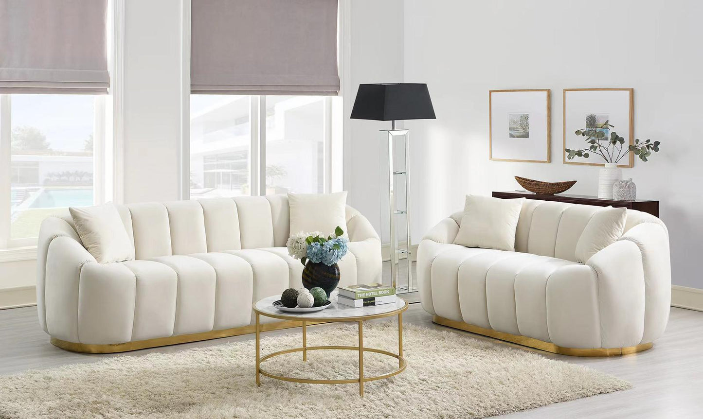 Gwen Velvet Sofa & Loveseat