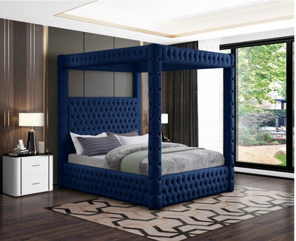 Loyal Canopy Velvet Bed