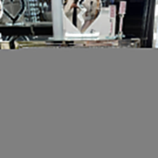 Glam Mirrored Virginia Fireplace