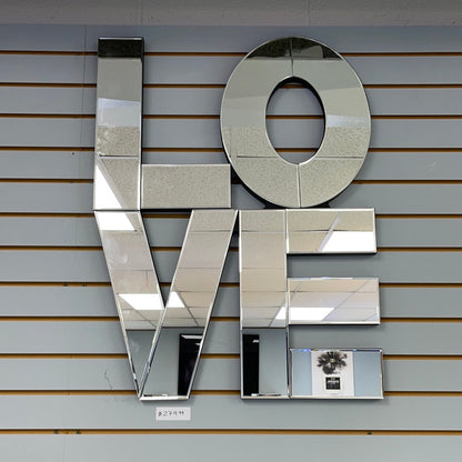 Love Mirrored Wall Decor
