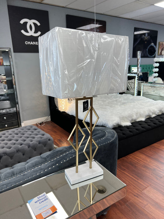 Gold & Marble Lamp