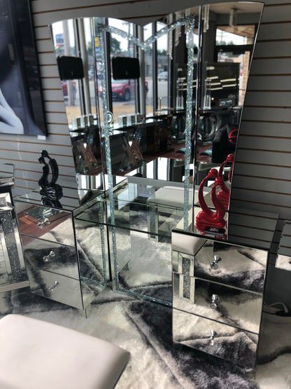 Glam Mirrored Bluetooth LED Vanity