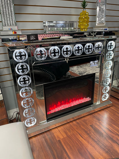 GG Mirrored Bluetooth Fireplace