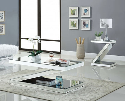 Z Mirrored Coffee Table