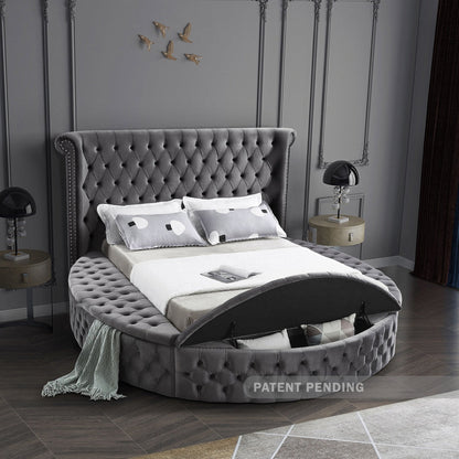 Velvet Circle Storage Bed