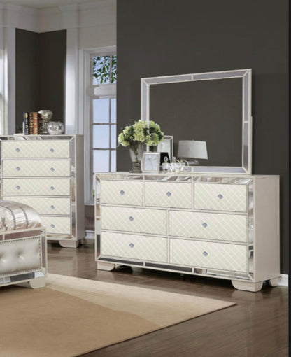 Madison Beige Queen 5pc Bedroom Set