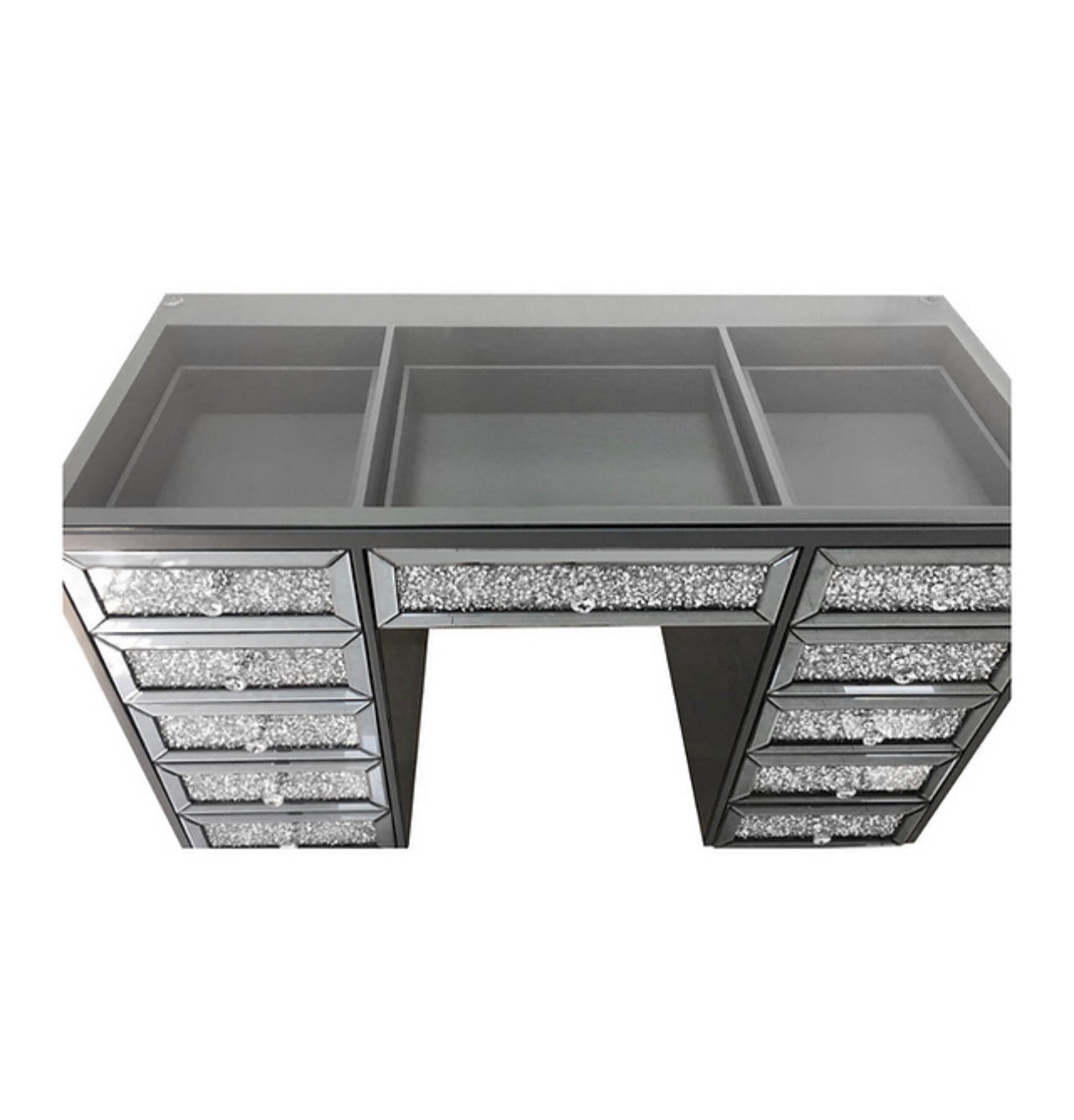 Abby Diamond Encrusted Mirrored Vanity