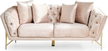 Presley Sofa and Loveseat In Beige